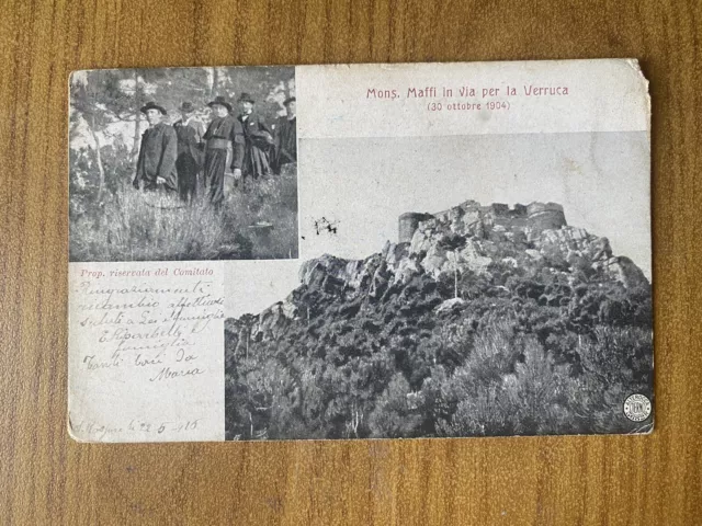 Carte Postale Mons. Maffi En Via Pour Le Verruca - Neuve 1916 Be
