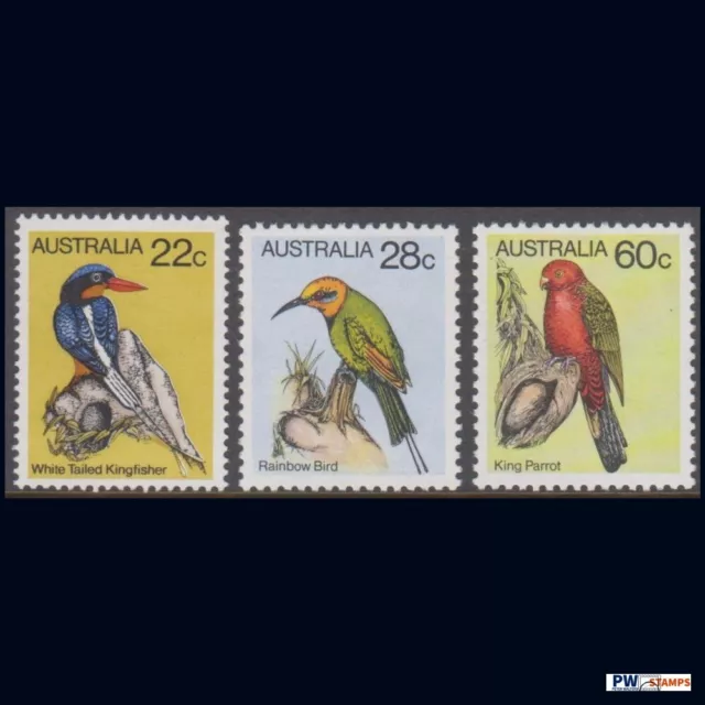 1980 Australian Birds Definitives Part 3 Set of 3 Stamps MUH