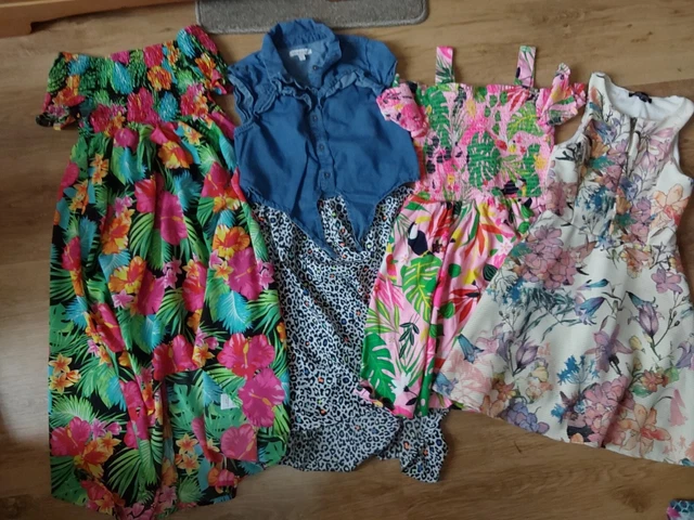 Girls Age 8-9 Years Stunning colourful Summer Dress Bundle