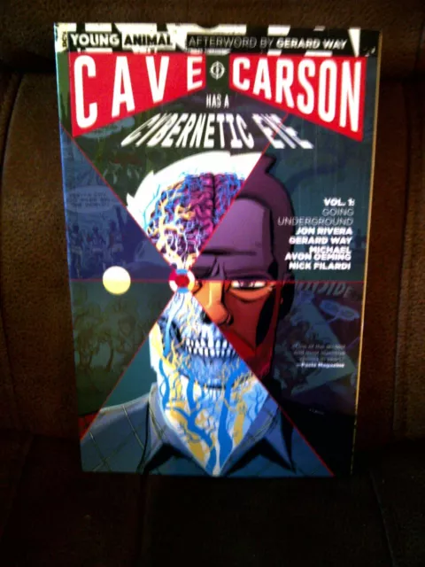 Cave Carson Has A Cybernetic Eye Vol. 1 Jon Rivera/Gerard Way (Signed) (2016)