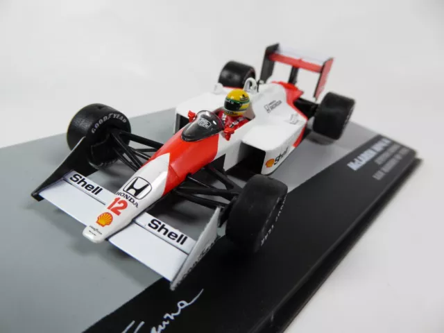 Fórmula 1 McLaren MP4/4 Ayrton Senna Winner San Marino 1988 modelo coche 689 2