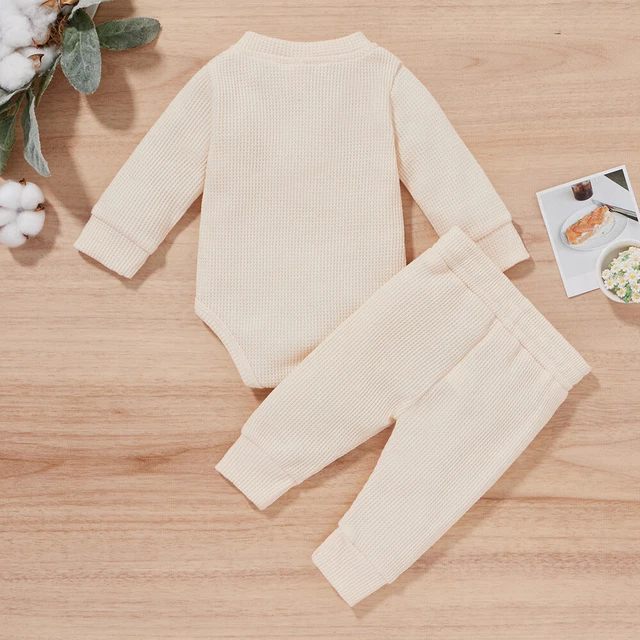 Tuta neonato neonato a maniche lunghe tuta + pantaloni lunghi set abiti 12
