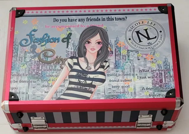 Nicole LEE Breifcase Case METAL Suitcase Bag Container Very Early item FREE SHIP