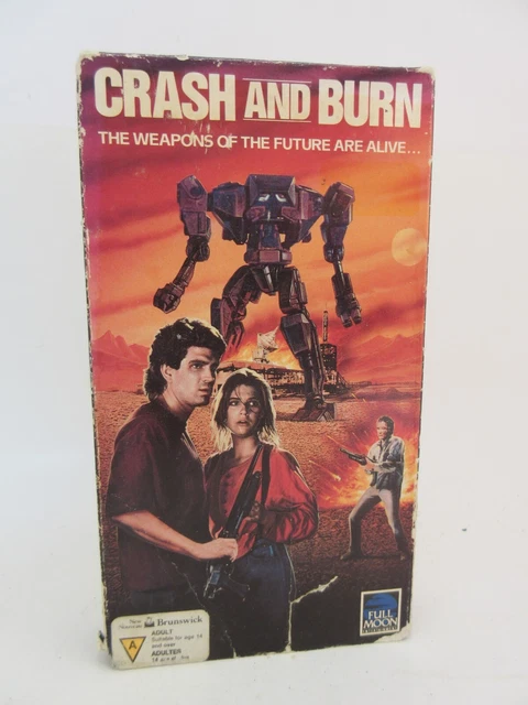 Old Vintage 1990 Crash And Burn VHS Tape Space Horror Paul Ganus