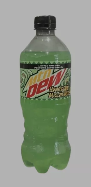 RARE Unopened 20oz Bottle of Mountain Dew HONEY DEW Canada Exclusive Flavor