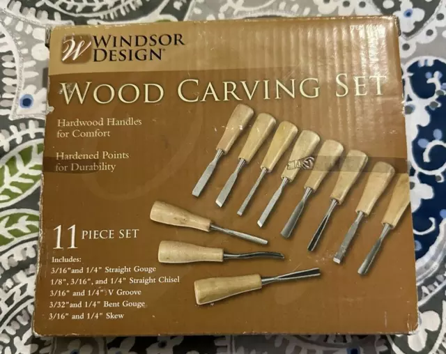 Wood Carving Set, 11 Piece