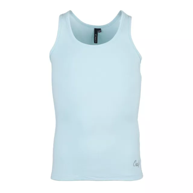 CMP Top Oberteil Tanktop blau Rundhals elastisch Strass modisch