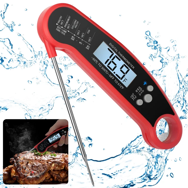 INSTANT READ MEAT Thermometer Digital LCD Cooking BBQ Food Temperature