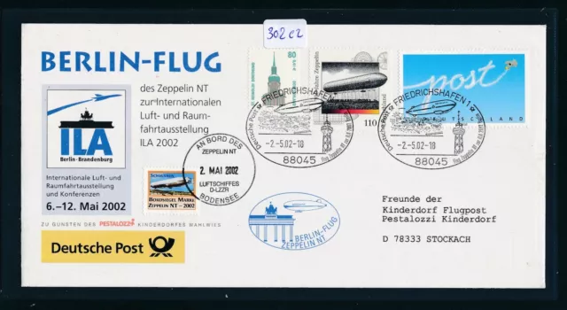 302c2) Zeppelin NT, Berlin - Flug 2002, person.Adresse ohne Cod.