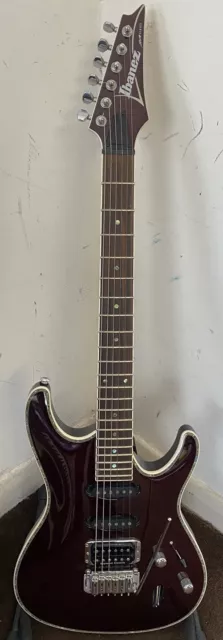 Ibanez SA360QM SA Series Chitarra elettrica rossa con tremolo (IN PERFETTE CONDIZIONI, SPEDIZIONE VELOCE NEL REGNO UNITO)