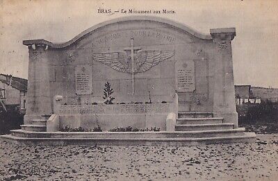 Carte postale ancienne postcard BRAS monument aux morts écrite 1927