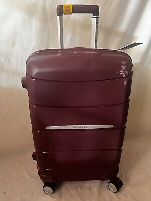 $340 Samsonite Outline Pro 21" Hard-side Carry-on Spinner Luggage Red TSA