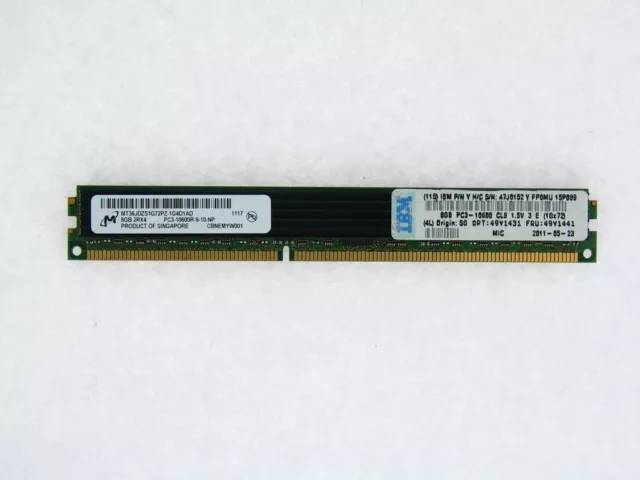 Mémoire IBM 47J0152 8 Go (1 x 8 Go) DDR3 SDRAM DIMM 240 broches