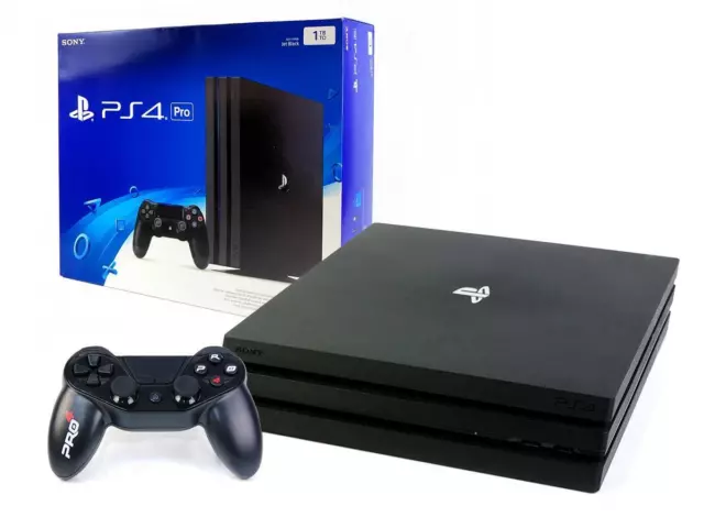 SONY PS4 PRO Konsole 1TB + NEUER Controller - Spielkonsole Zustand: gut 2