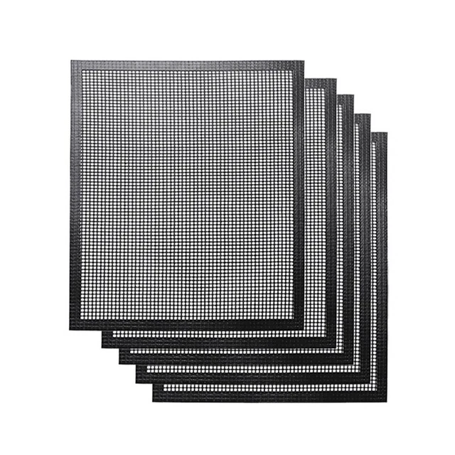 Set di 5 tappetini per barbecue, tappetini per barbecue riutilizzabili, facili da pulire - O4M4