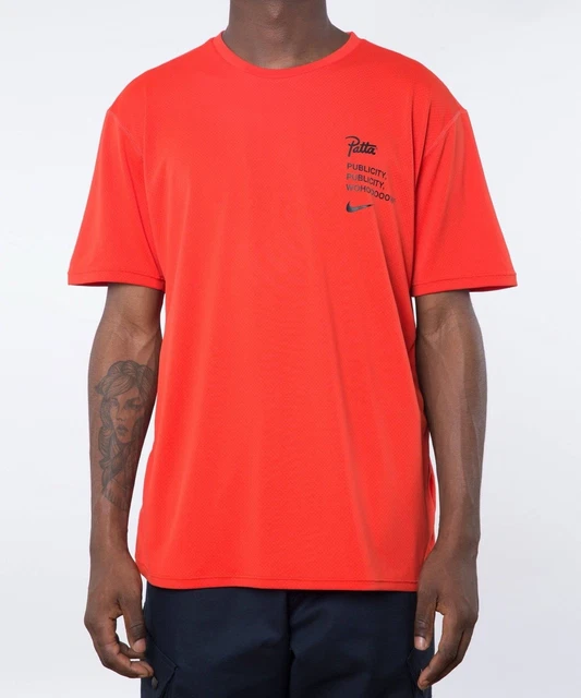 NWT NIKE X Patta Short Sleeve Dri FIT Tee Shirt Red Size Small 59.00 PicClick