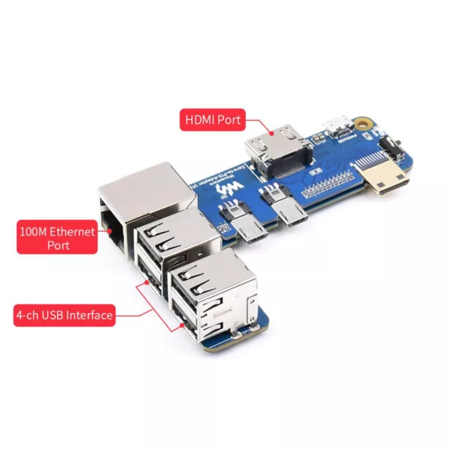 4-Way USB Hub Expansion Board Module for Raspberry Pi Zero Series BPI M2 Zero