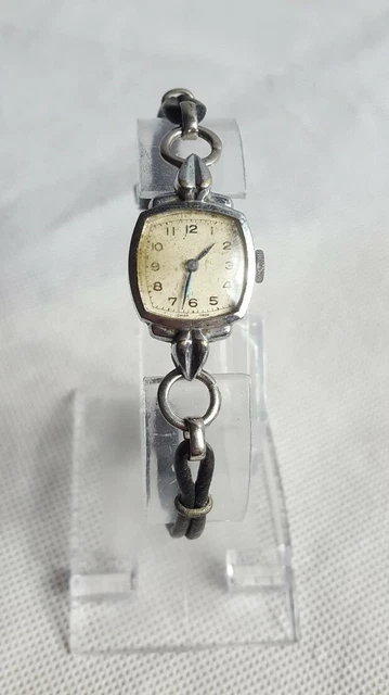 Montre Femme Vintage Art Déco Hamilton Années 1930 - Mécanique, Bracelet Argent - Fonctionne