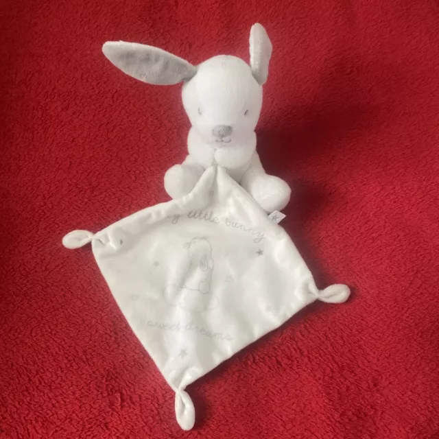 🇫🇷Doudou Simba Lapin Blanc Gris My Little Bunny Sweet Dreams Neuf