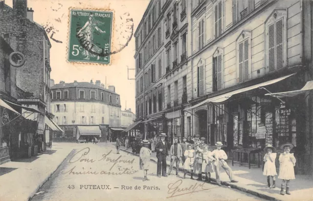 Cpa 92 Puteaux / Rue De Paris