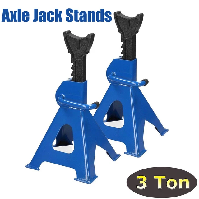 3 Tonne Ton Axle Stand Car Jack Ratchet Heavy Duty - Pair