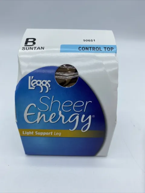 L'EGGS SHEER ENERGY Control Top Sheer Toe Pantyhose - 6 COLOR