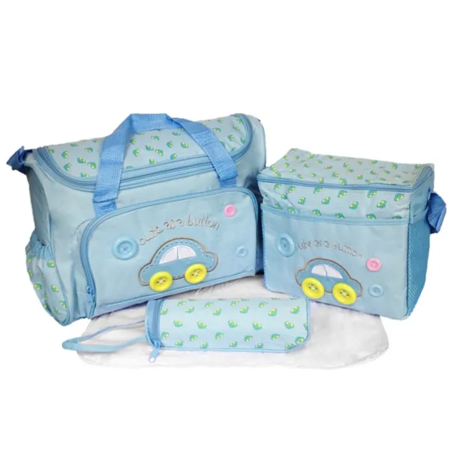 4pcs/Set Fashion Baby Diaper Bag Larger Mummy Handbag Mom Maternity Nappy Tote