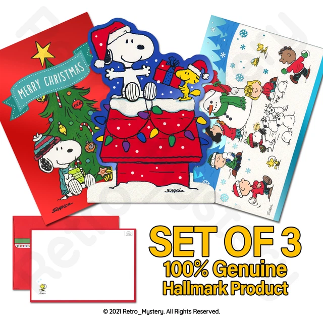Hallmark Signature Weihnachtskarten Mit Snoopy | 10 Karten Mit Umschlägen | „Hope Your Season Is Filled With Holiday Happiness“