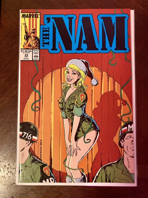 The Nam #23 (1988) Marvel Comics (Hot Girl Christmas Cover)