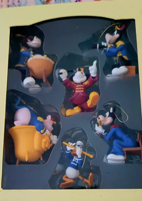 Disneys Band Leader Christmas Collection Ornament Set 6 Donald Duck