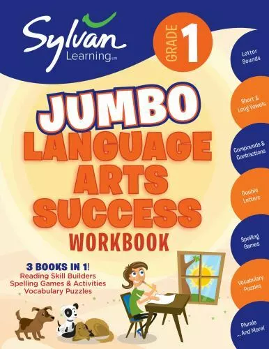 1st Grade Jumbo Language Arts Success Workbook: 3 Books in 1 # Reading Skill...