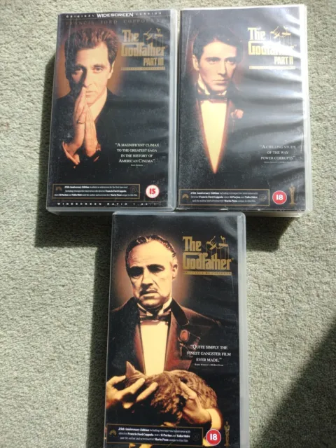 The Godfather Trilogy VHS Digitally Remastered 25th Anniversary Editions