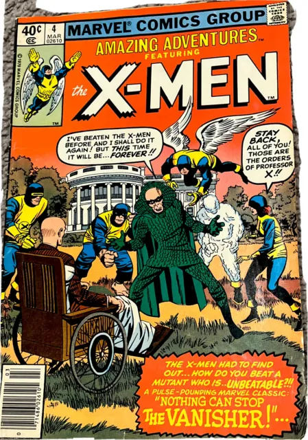 Marvel Comics ~ Amazing Adventures  # 4  (1980) Featuring: The X-Men