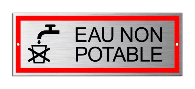 Pictogramme Eau non potable (Q0292). Signalisation Porte - 170 X