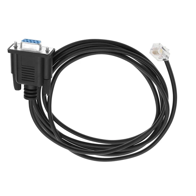 Adattatore seriale DB9 maschio a femmina RJ45 con adattatore seriale DB9 femmina a femmina RJ45, convertitore Ethernet RS232 da 120 ohm (confezione da