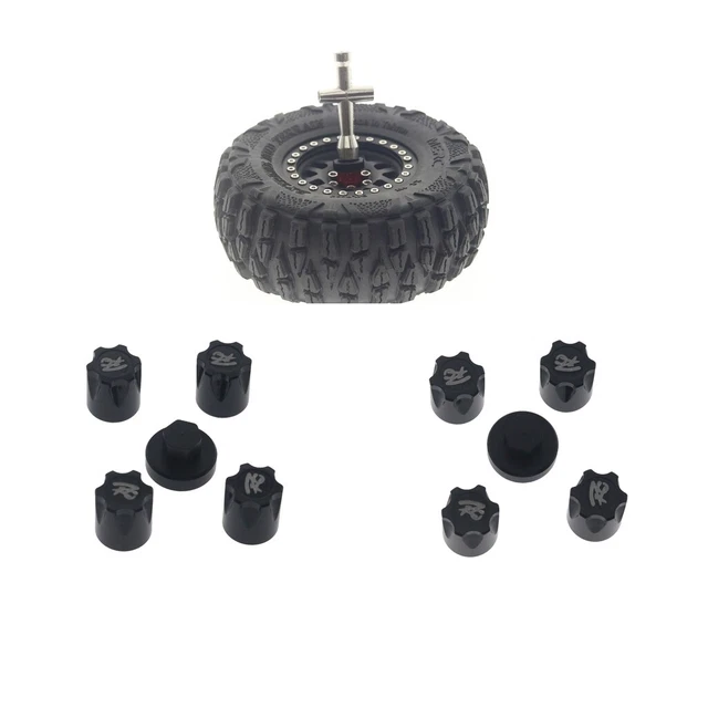BigKing Pneumatico RC, 4 Pezzi 1/8 Ruote per Pneumatici in Gomma per Auto RC Ruote per Camion per Parti di Accessori ZD Racing 165x104mm