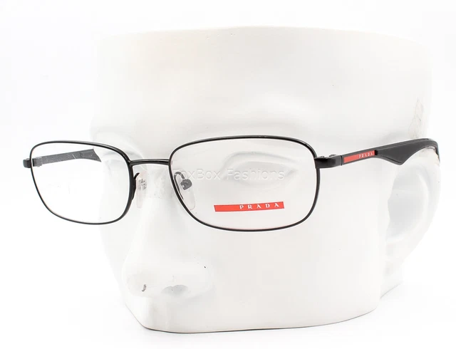 Prada Sport VPS 50E 7AX-1O1 Eyeglasses Glasses Black 53-17-140 w/case