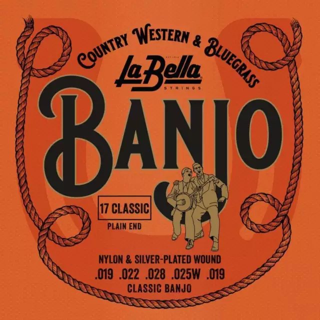 La Bella No. 17 Classic 5-String Nylon 19-25w Banjo Strings