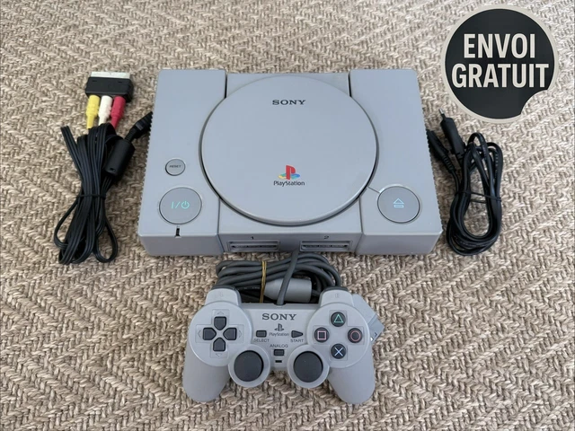 Pack Console Sony PS1 PlayStation 1 Manette avec joysticks test ok cable Ok Pack Console Sony PS1 PlayStation 1 Manette avec joysticks test ok cable Ok