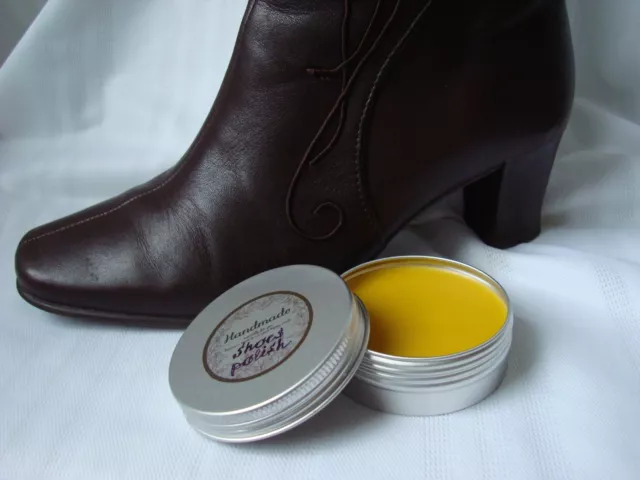 100% Organic Handmade Shoe Leather Protector Cream Polish Conditioner Neutral 3