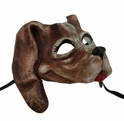 Mask from Venice Dog Handmade IN Paper Mache Fancy Dress Luxury 1700 V46 3