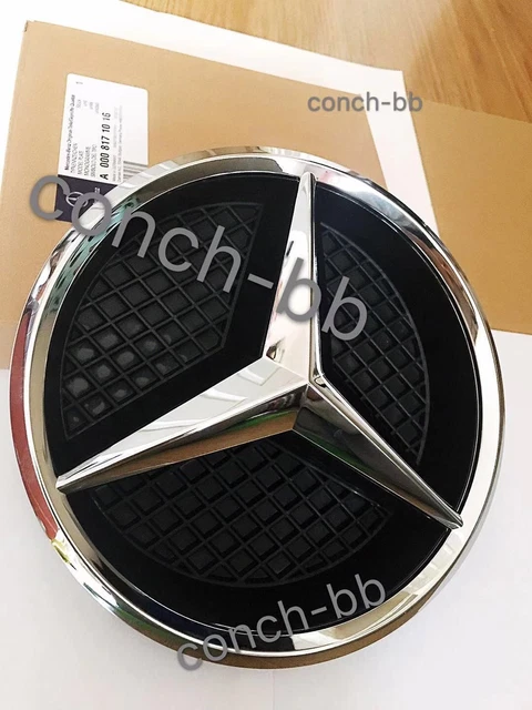 FRONT GRILLE CHROME STAR BADGE &BASE for MERCEDES A,C,B,GLA,GLK,CLA,CLS,ML,E,SLK