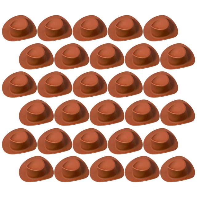30 Pcs Mini Chapeau De Fête Chapeau De Cowboy Décor Mexicain Gâteau