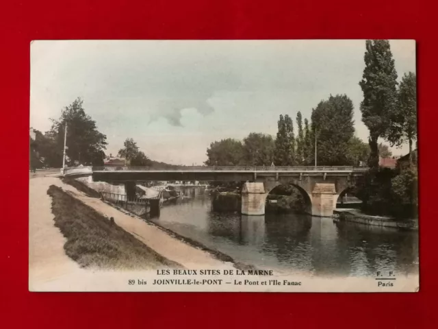 CPA 94 JOINVILLE le PONT - Le Pont et L'Ile Fannac LES BEAUX SITES DE LA MARNE