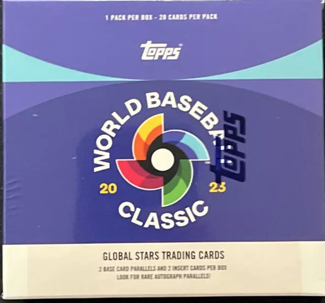 2023 TOPPS WORLD Baseball Classic Global Stars Factory Sealed Box 20
