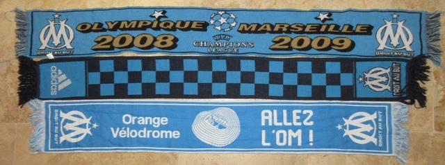 Écharpe OM Officielle – Supporter Marseillais, 140 Cm, Acrylique, Collection Olympique De Marseille
