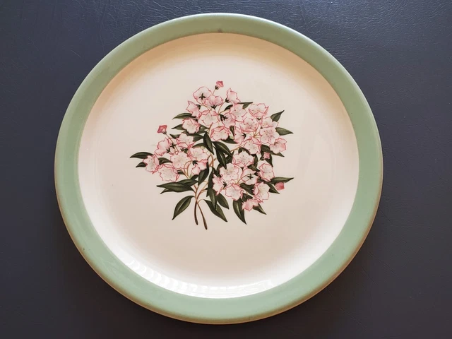 Pennsylvania Railroad PRR Mountain Laurel 9 1/2in dinner plate - Shenango 50/60s
