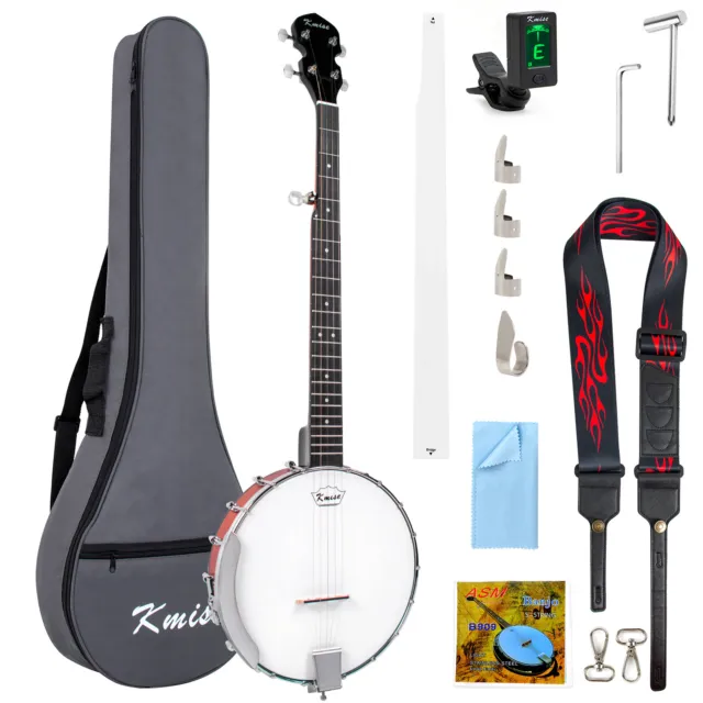 Kmise 5 String Banjo Professional Open Back Banjos Starter Set