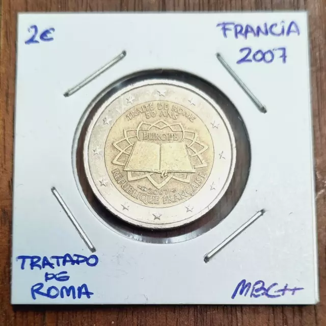 Francia 2 Euros 2007 Tratado De Roma