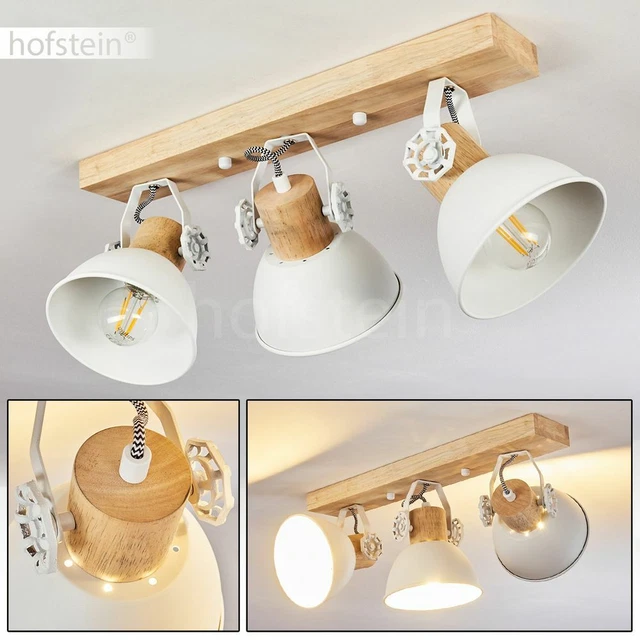 Ventilateur de plafond Vintage avec Eclairage Plafonnier Rétro E27